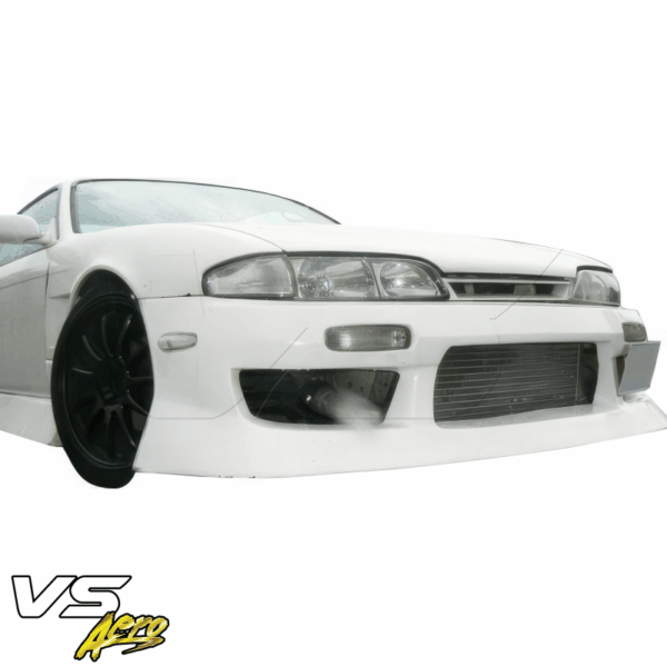VSaero FRP URA Front Bumper for Nissan 240SX (S14) 1995-1996 - Image 2