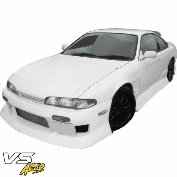 VSaero FRP URA Front Bumper for Nissan 240SX (S14) 1995-1996 - Image 4