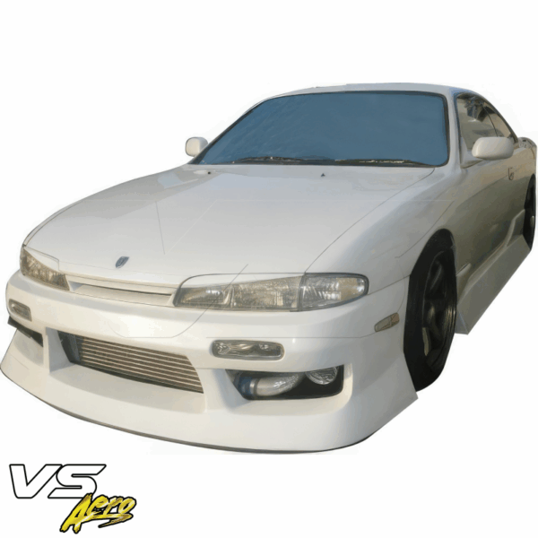 VSaero FRP URA Front Bumper for Nissan 240SX (S14) 1995-1996 - Image 6