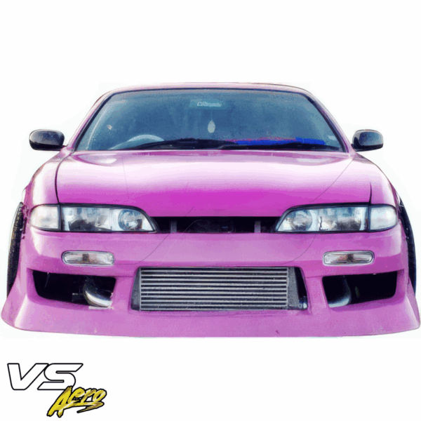 VSaero FRP URA Front Bumper for Nissan 240SX (S14) 1995-1996 - Image 11