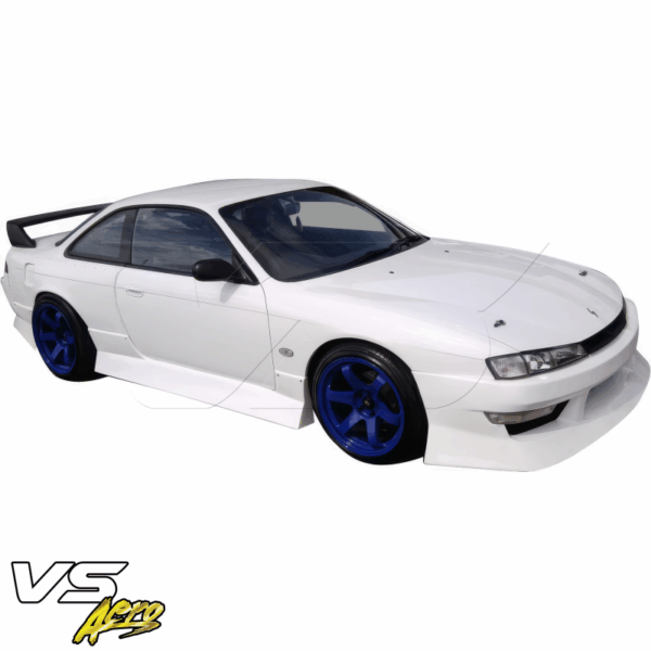 VSaero FRP URA Front Bumper for Nissan 240SX (S14) 1997-1998 - Image 3