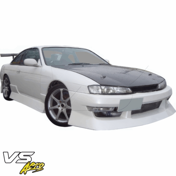 VSaero FRP URA Front Bumper for Nissan 240SX (S14) 1997-1998 - Image 4