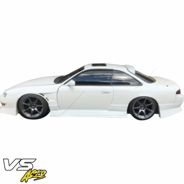 VSaero FRP URA Side Skirts for Nissan 240SX (S14) 1995-1998 - Image 2