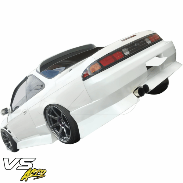 VSaero FRP URA Rear Bumper for Nissan 240SX (S14) 1995-1998 - Image 2