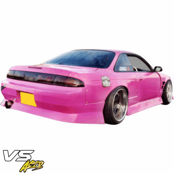VSaero FRP URA Rear Bumper for Nissan 240SX (S14) 1995-1998 - Image 24