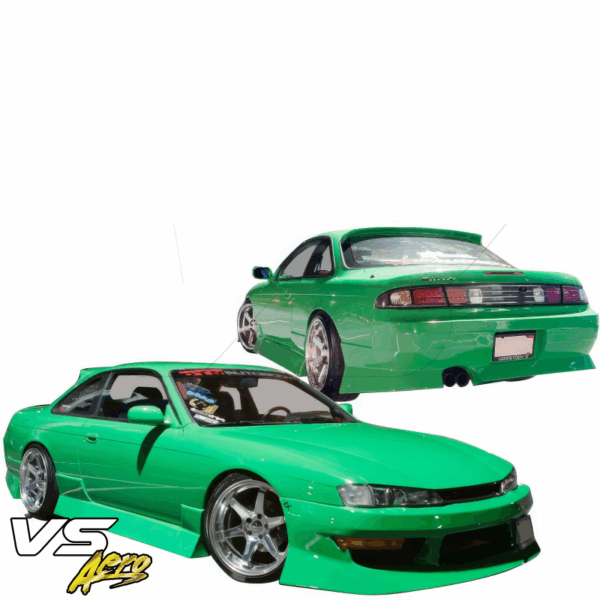 VSaero FRP URA Body Kit 4pc for Nissan 240SX (S14) 1997-1998 - Image 3