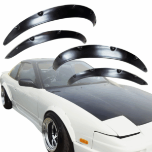 VSaero FRP DAT Wide Body Fender Flares 4pc for Nissan 240SX 1989-1994