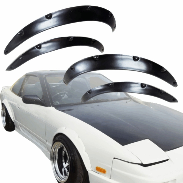 VSaero FRP DAT Wide Body Fender Flares 4pc for Nissan 240SX 1989-1994