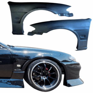 VSaero FRP MSPO S14.5 Conversion Fenders (front) for Nissan 240SX (S14) 1995-1998