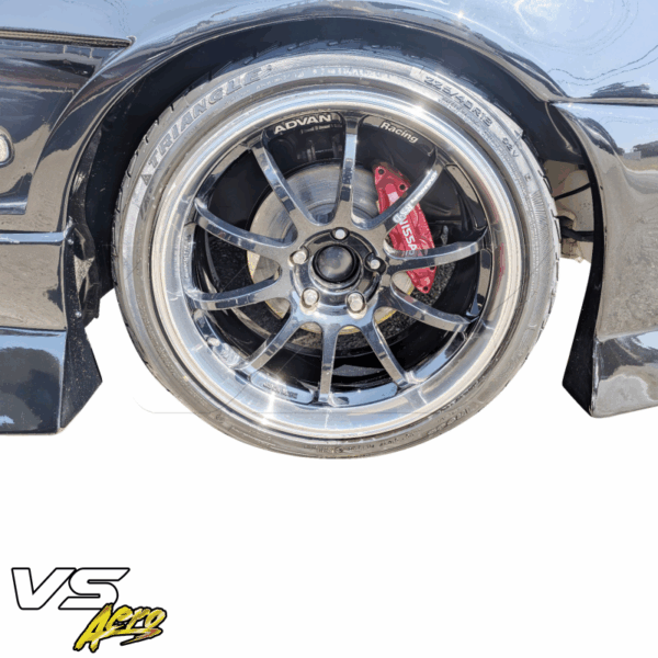 VSaero FRP MSPO S14.5 Conversion Fenders (front) for Nissan 240SX (S14) 1995-1998 - Image 3