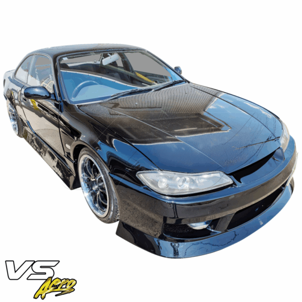 VSaero FRP MSPO S14.5 Conversion Fenders (front) for Nissan 240SX (S14) 1995-1998 - Image 6