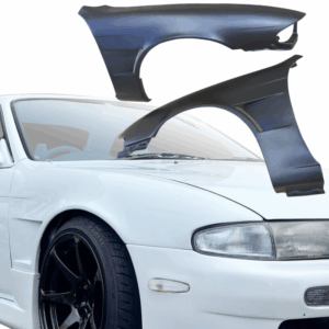 VSaero FRP MSPO Wide Body Fenders (front) 25mm for Nissan 240SX (S14) 1995-1996