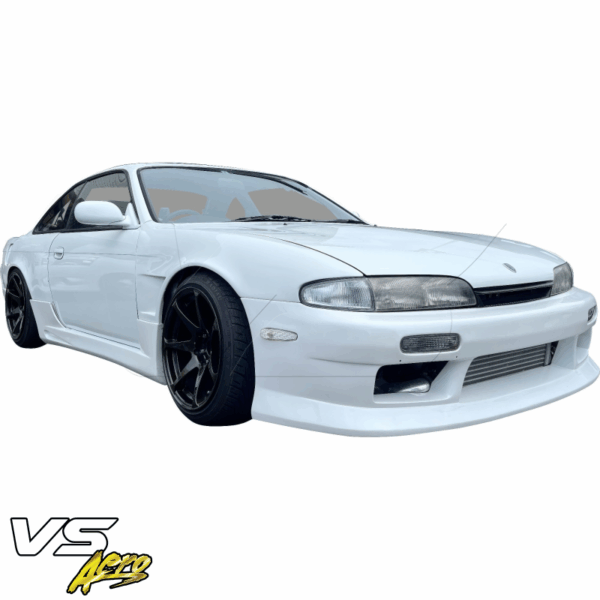 VSaero FRP MSPO Wide Body Fenders (front) 25mm for Nissan 240SX (S14) 1995-1996 - Image 2
