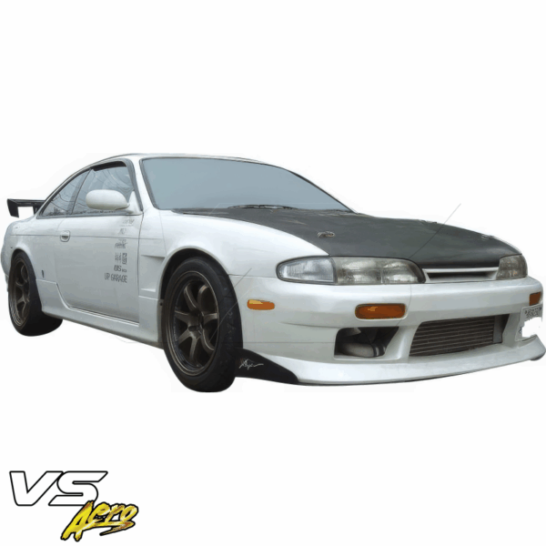 VSaero FRP MSPO Wide Body Fenders (front) 25mm for Nissan 240SX (S14) 1995-1996 - Image 7