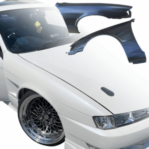 VSaero FRP MSPO Wide Body Fenders (front) 25mm for Nissan 240SX (S14) 1997-1998