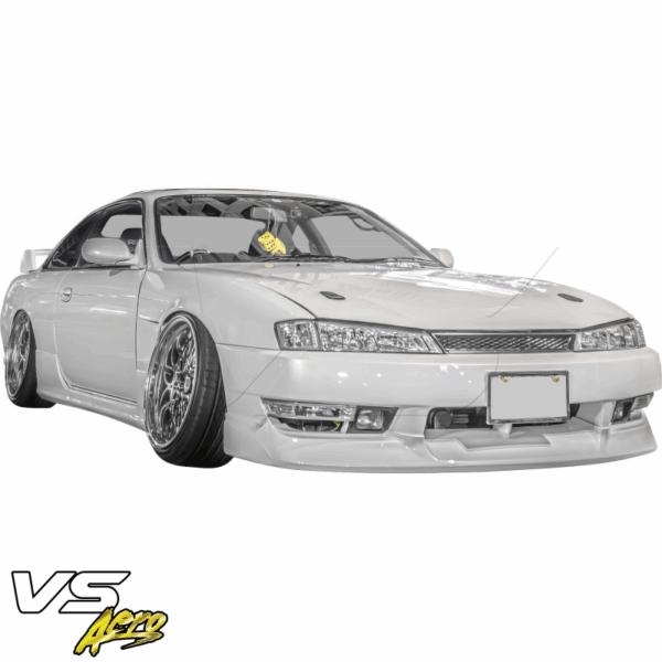 VSaero FRP MSPO Wide Body Fenders (front) 25mm for Nissan 240SX (S14) 1997-1998 - Image 2