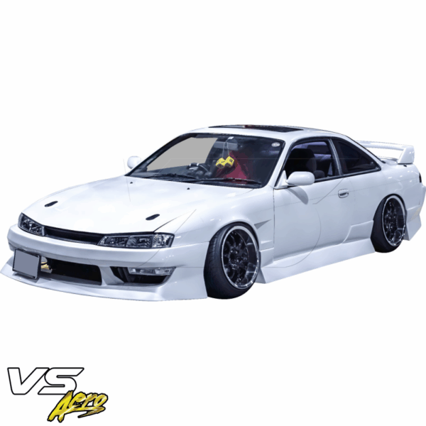 VSaero FRP MSPO Wide Body Fenders (front) 25mm for Nissan 240SX (S14) 1997-1998 - Image 3
