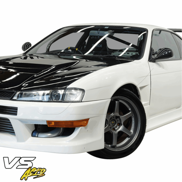 VSaero FRP MSPO Wide Body Fenders (front) 25mm for Nissan 240SX (S14) 1997-1998 - Image 11