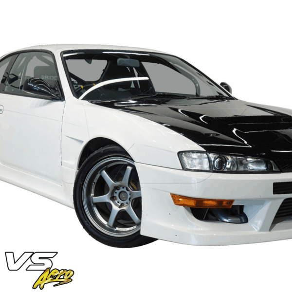 VSaero FRP MSPO Wide Body Fenders (front) 25mm for Nissan 240SX (S14) 1997-1998 - Image 13