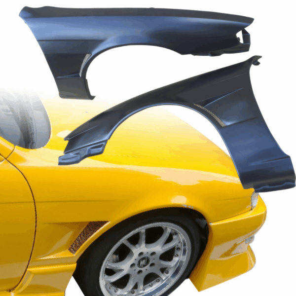 VSaero FRP MSPO Wide Body Fenders (front) 25mm for Nissan 240SX (S14) 1997-1998 - Image 14