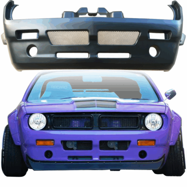 VSaero FRP TKYO Boss Wide Body Front Bumper for Nissan 240SX (S14) 1995-1998 - Image 7