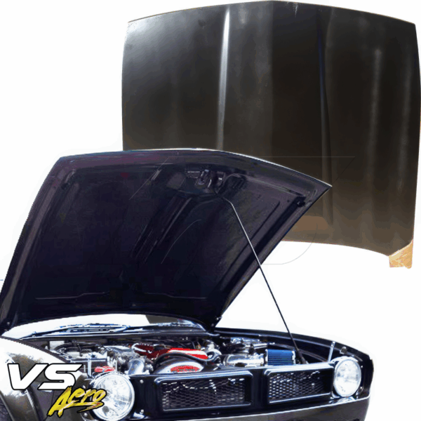 VSaero FRP TKYO Boss Wide Body Hood for Nissan 240SX (S14) 1995-1998 - Image 7