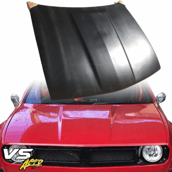 VSaero FRP TKYO Boss Wide Body Hood for Nissan 240SX (S14) 1995-1998 - Image 21