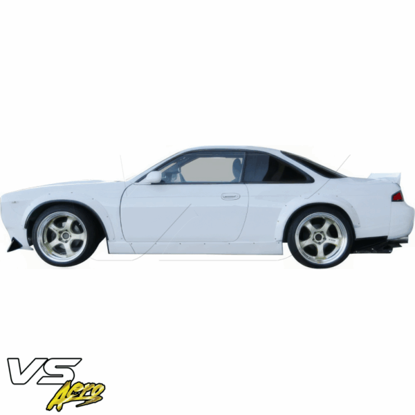 VSaero FRP TKYO Boss Wide Body Side Skirts for Nissan 240SX (S14) 1995-1998 - Image 2
