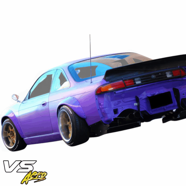 VSaero FRP TKYO Boss Wide Body Side Skirts for Nissan 240SX (S14) 1995-1998 - Image 9