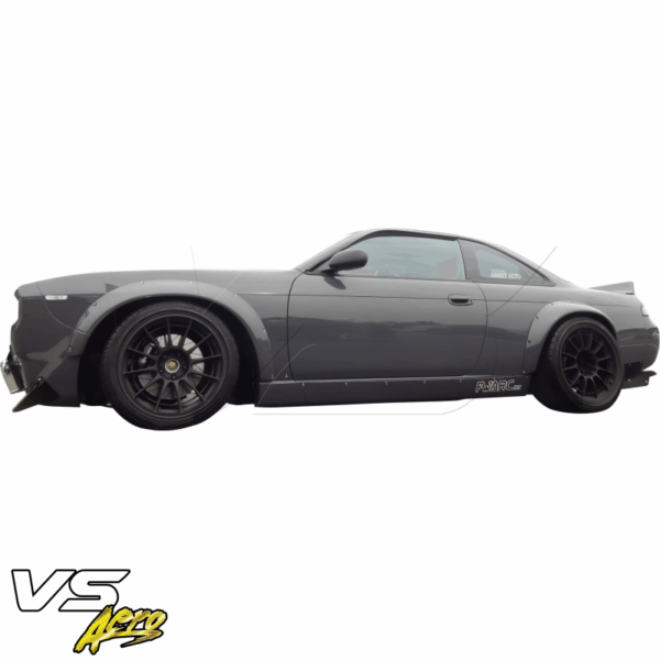 VSaero FRP TKYO Boss Wide Body Side Skirts for Nissan 240SX (S14) 1995-1998 - Image 24