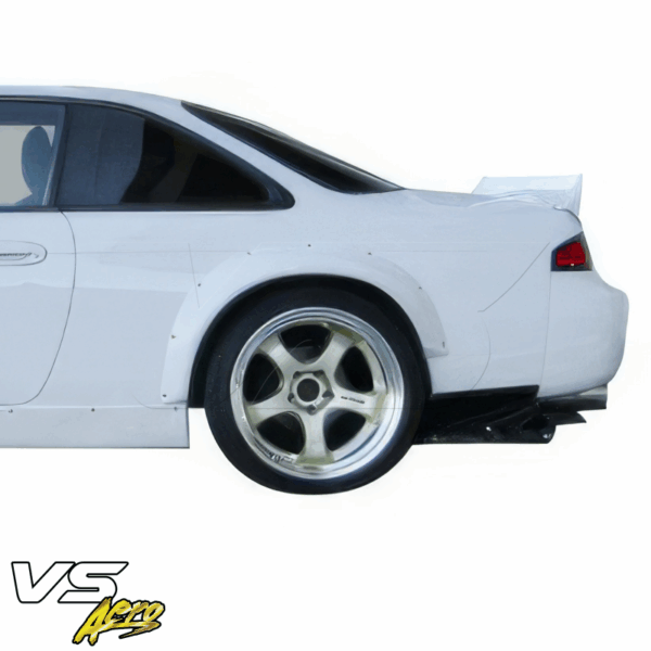 VSaero FRP TKYO Boss Wide Body Fender Flares (rear) 75mm for Nissan 240SX (S14) 1995-1998 - Image 2