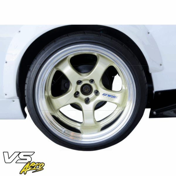 VSaero FRP TKYO Boss Wide Body Fender Flares (rear) 75mm for Nissan 240SX (S14) 1995-1998 - Image 3