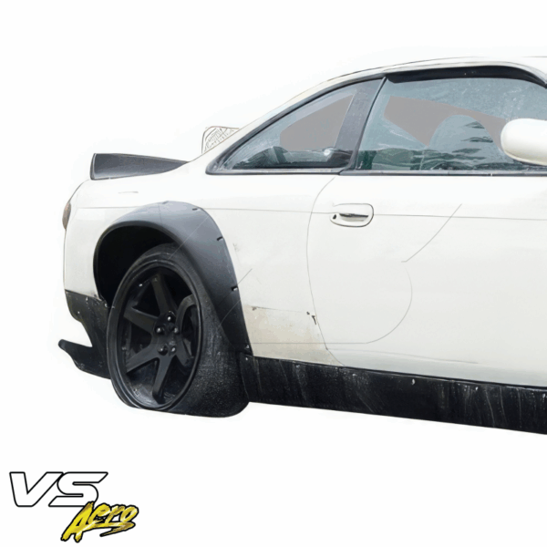 VSaero FRP TKYO Boss Wide Body Fender Flares (rear) 75mm for Nissan 240SX (S14) 1995-1998 - Image 4