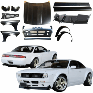 VSaero FRP TKYO Boss Wide Body Kit 15pc for Nissan 240SX (S14) 1995-1998