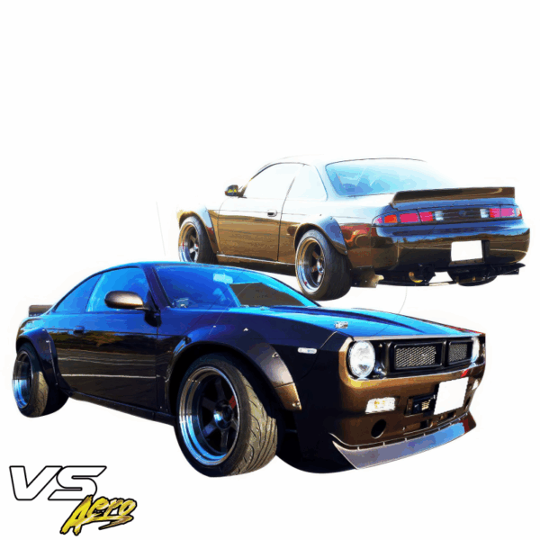 VSaero FRP TKYO Boss Wide Body Kit 15pc for Nissan 240SX (S14) 1995-1998 - Image 2