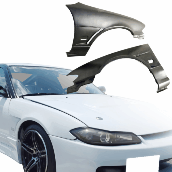 VSaero FRP MSPO S13.5 Conversion Fenders (front) for Nissan 240SX 1989-1994 > 2/3dr