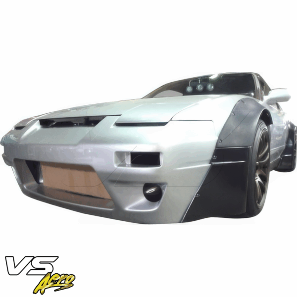 VSaero FRP TKYO v2 Wide Body Flares w Side Skirts 8pc for Nissan 240SX 1989-1994 > 2/3dr - Image 3