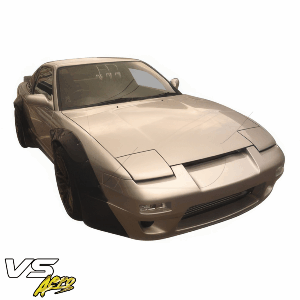 VSaero FRP TKYO v2 Wide Body Flares w Side Skirts 8pc for Nissan 240SX 1989-1994 > 2/3dr - Image 7
