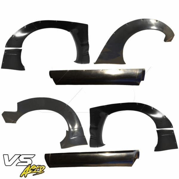 VSaero FRP TKYO v2 Wide Body Flares w Side Skirts 8pc for Nissan 240SX 1989-1994 > 2/3dr - Image 9