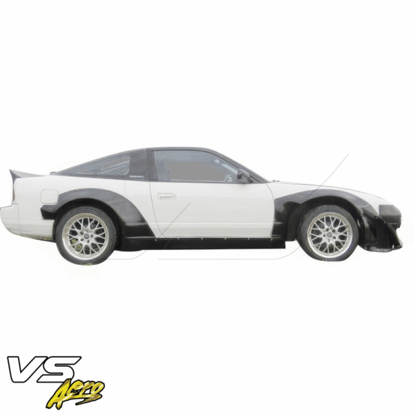 VSaero FRP TKYO v2 Wide Body Flares w Side Skirts 8pc for Nissan 240SX 1989-1994 > 2/3dr - Image 10