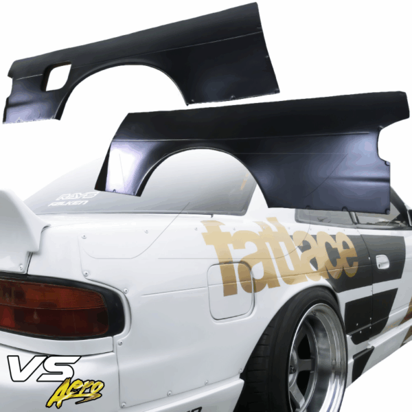 VSaero FRP TKYO v1 Wide Body 30mm Fenders (rear) for Nissan 240SX 1989-1994 > 2dr Coupe - Image 6