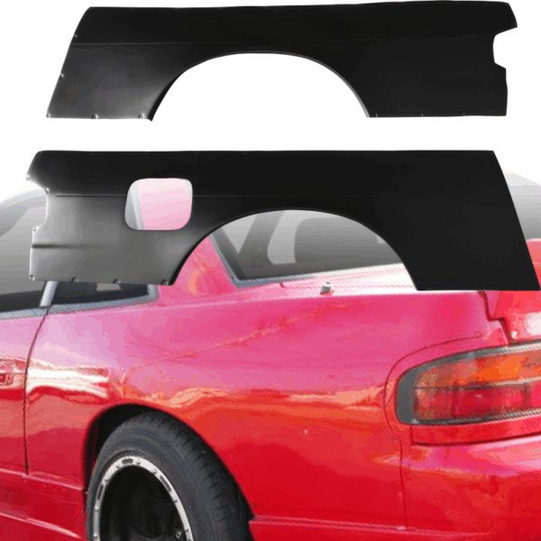 VSaero FRP TKYO v1 Wide Body 30mm Fenders (rear) for Nissan 240SX 1989-1994 > 2dr Coupe - Image 8