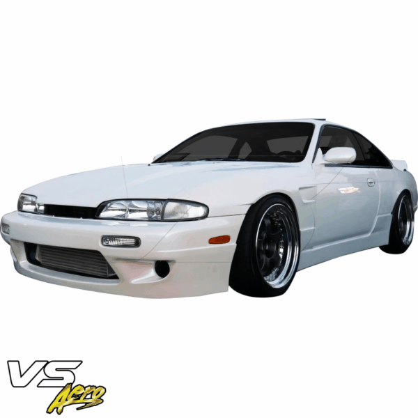 VSaero FRP TKYO v1 Front Bumper for Nissan 240SX (S14) 1995-1996 - Image 2