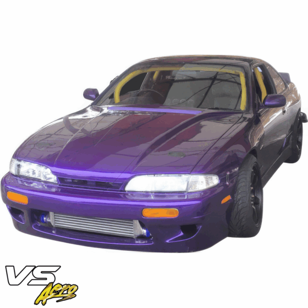 VSaero FRP TKYO v1 Front Bumper for Nissan 240SX (S14) 1995-1996 - Image 6