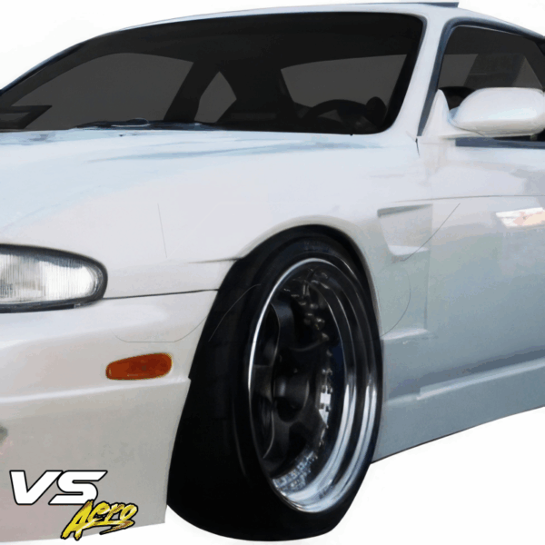 VSaero FRP TKYO v1 Wide Body Fenders (front) 30mm for Nissan 240SX (S14) 1995-1996 - Image 3