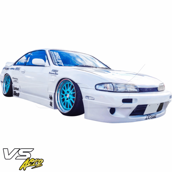 VSaero FRP TKYO v1 Wide Body Fenders (front) 30mm for Nissan 240SX (S14) 1995-1996 - Image 7