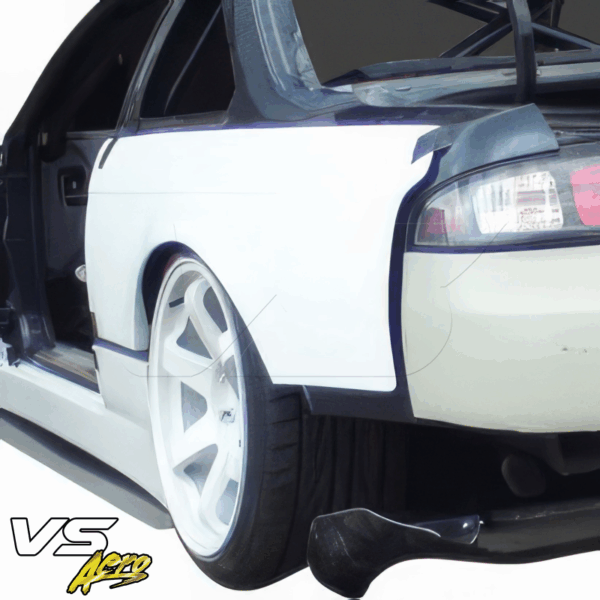 VSaero FRP TKYO v1 Wide Body Fenders (rear) 30mm for Nissan 240SX (S14) 1995-1998 - Image 6