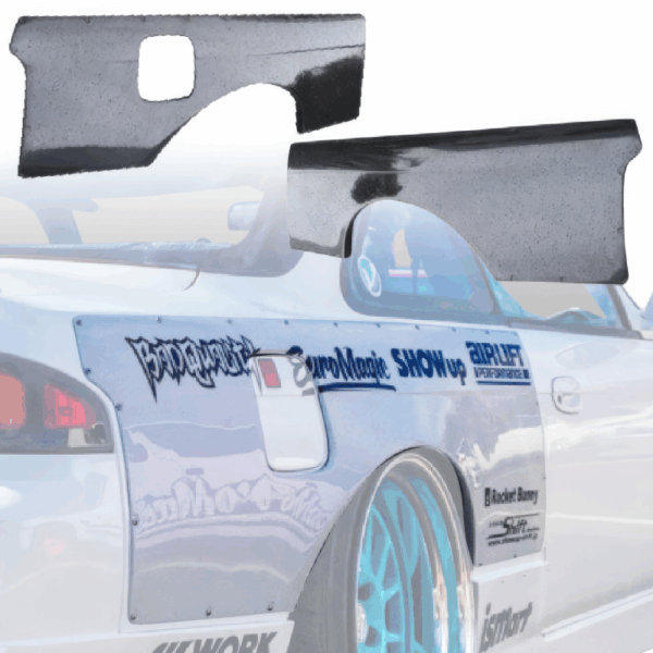 VSaero FRP TKYO v1 Wide Body Fenders (rear) 30mm for Nissan 240SX (S14) 1995-1998 - Image 7