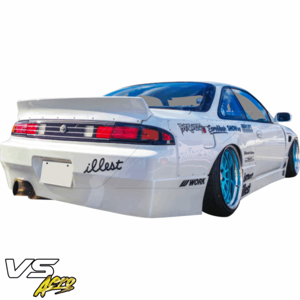 VSaero FRP TKYO v1 Wide Body Fenders (rear) 30mm for Nissan 240SX (S14) 1995-1998 - Image 8