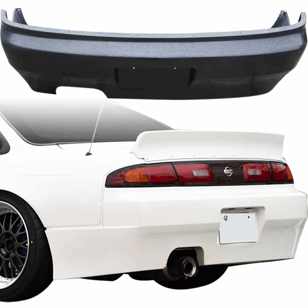 VSaero FRP TKYO v1 Rear Bumper for Nissan 240SX (S14) 1995-1998